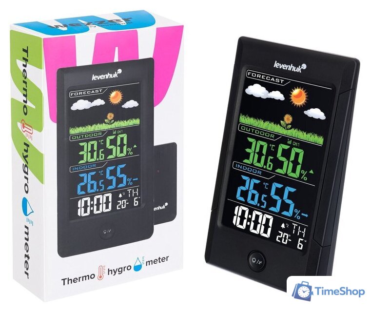 Термогигрометр Levenhuk Wezzer Teo TH40 81388 - Изображение №3 — Интернет-магазин Time-Shop