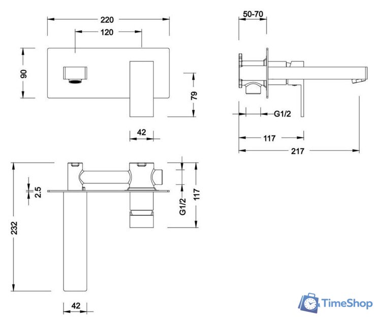 Смеситель Timo Selene 2071/17SM (золото матовое) - Изображение №2 — Интернет-магазин Time-Shop
