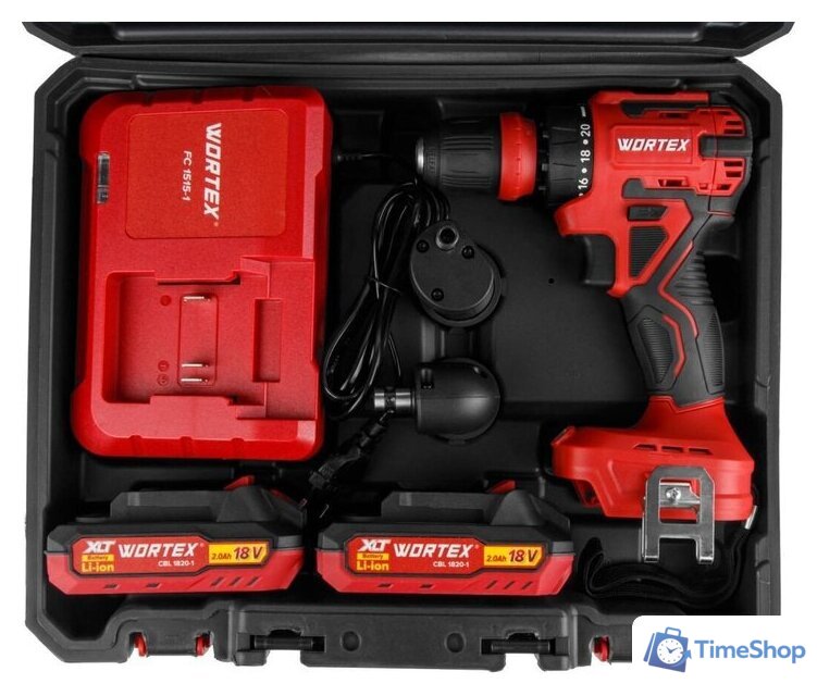 Дрель-шуруповерт Wortex BD 2025 LiSET ALL1 XLT 1325844 (с 2-мя АКБ, кейс) - Изображение №13 — Интернет-магазин Time-Shop