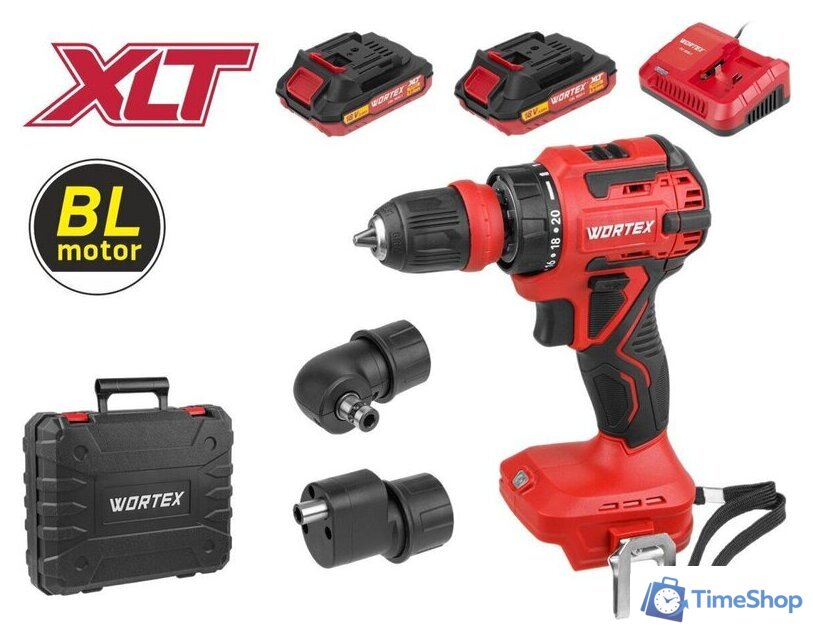 Дрель-шуруповерт Wortex BD 2025 LiSET ALL1 XLT 1325844 (с 2-мя АКБ, кейс) - Изображение №1 — Интернет-магазин Time-Shop