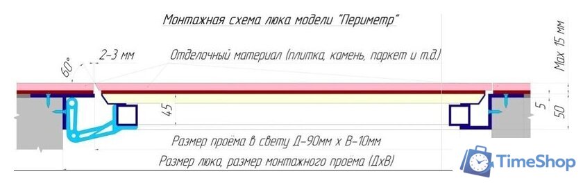 Люк Визионер Периметр (80x90 см) - Изображение №7 — Интернет-магазин Time-Shop