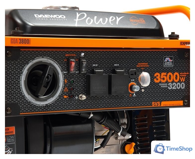 Бензиновый генератор Daewoo Power GDA 3800i - Изображение №4 — Интернет-магазин Time-Shop