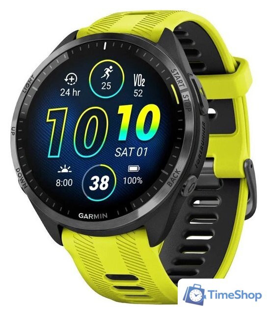 Умные часы Garmin Forerunner 965 (черный/желтый) - Изображение №1 — Интернет-магазин Time-Shop