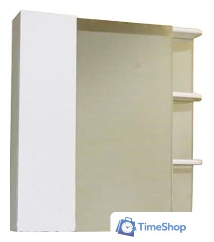  СанитаМебель Шкаф с зеркалом Камелия 12.80 Д3 (левый, белый) - Изображение №1 — Интернет-магазин Time-Shop