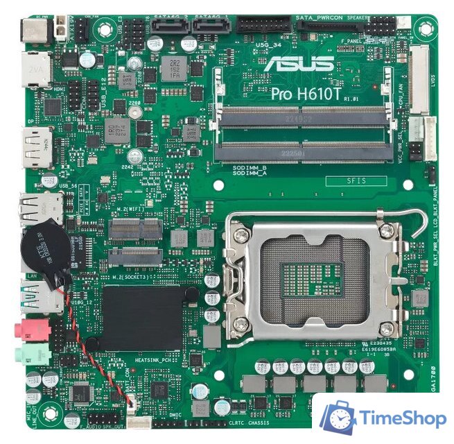 Материнская плата ASUS Pro H610T-CSM - Изображение №1 — Интернет-магазин Time-Shop