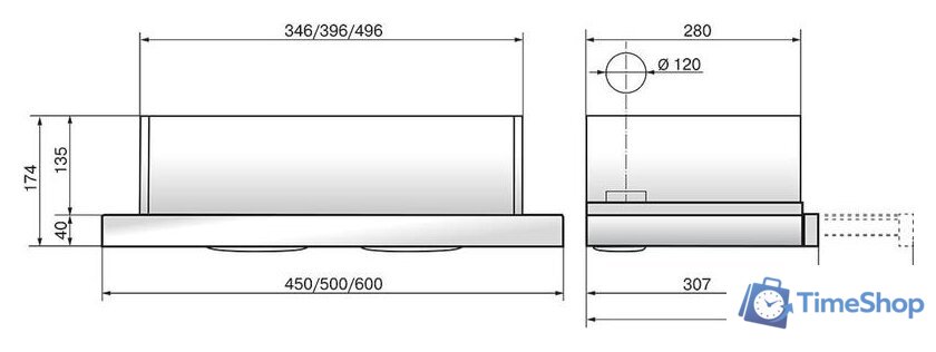 Кухонная вытяжка Elikor Интегра Glass 60П-400-В2Л (черный/черное стекло) (954865) - Изображение №6 — Интернет-магазин Time-Shop
