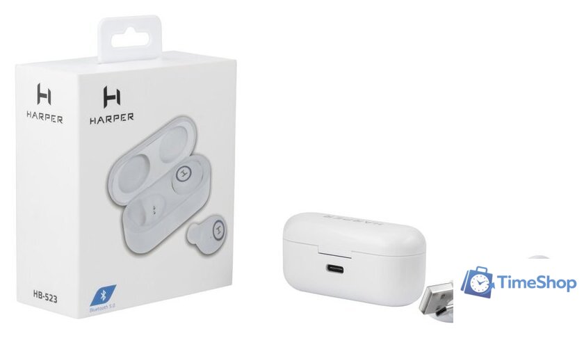 Наушники Harper HB-523 (белый) - Изображение №5 — Интернет-магазин Time-Shop
