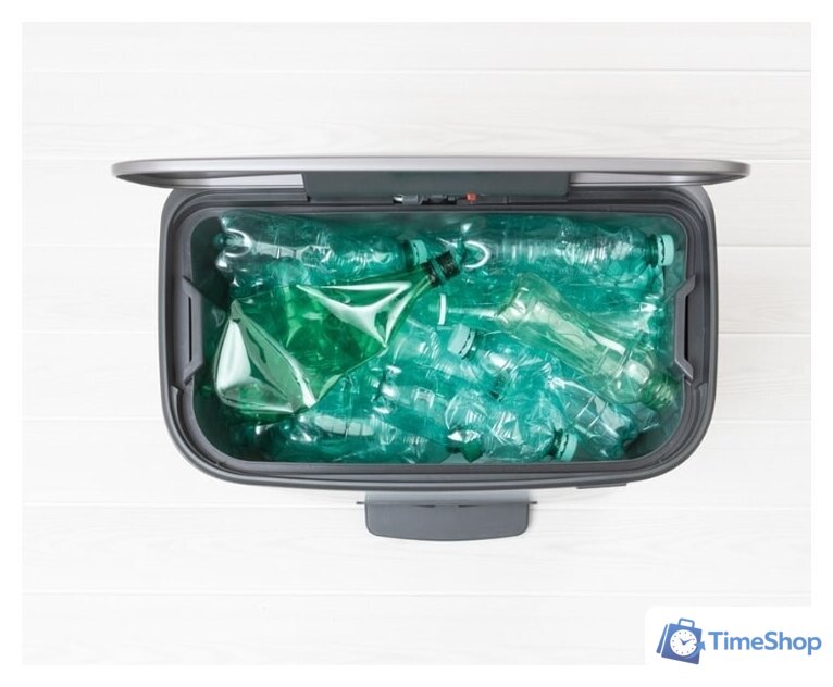 Мусорное ведро Brabantia Bo Pedal Bin 60 л (платиновый) - Изображение №3 — Интернет-магазин Time-Shop