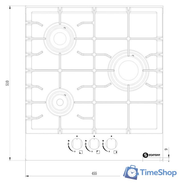 Варочная панель Schtoff H4501C15IS Black - Изображение №4 — Интернет-магазин Time-Shop