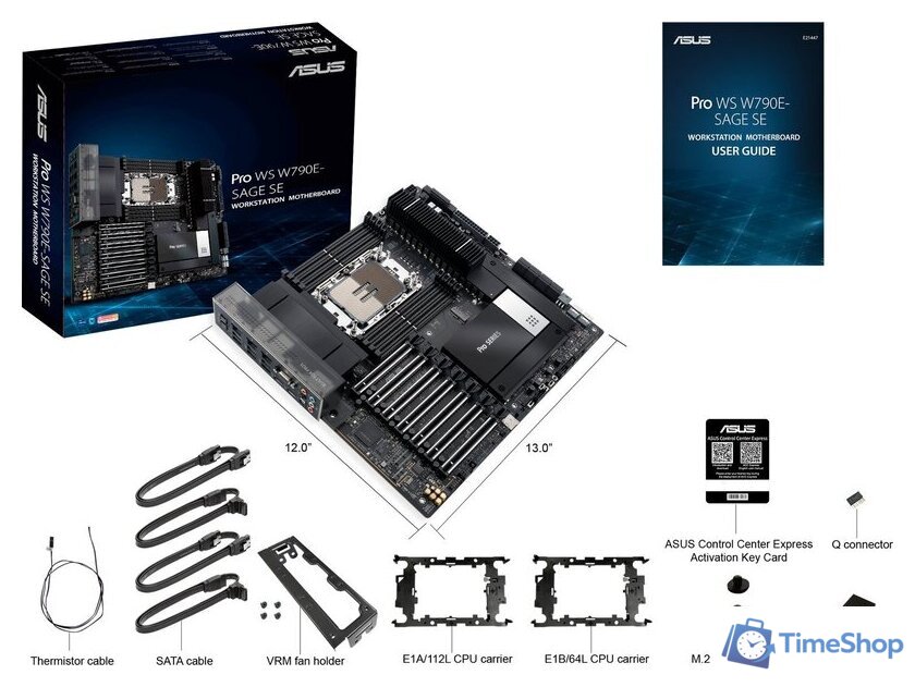 Материнская плата ASUS Pro WS W790E-SAGE SE - Изображение №6 — Интернет-магазин Time-Shop