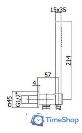 Душевой гарнитур  Paffoni ZDUP095NO - Изображение №2 — Интернет-магазин Time-Shop
