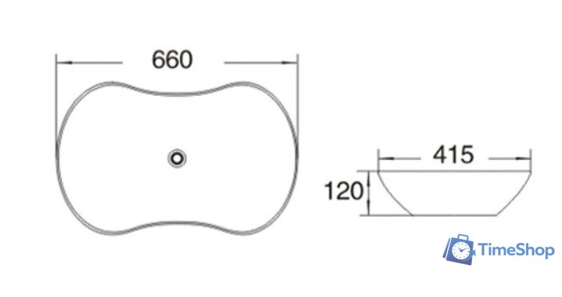 Умывальник SantiLine SL-1030 - Изображение №2 — Интернет-магазин Time-Shop