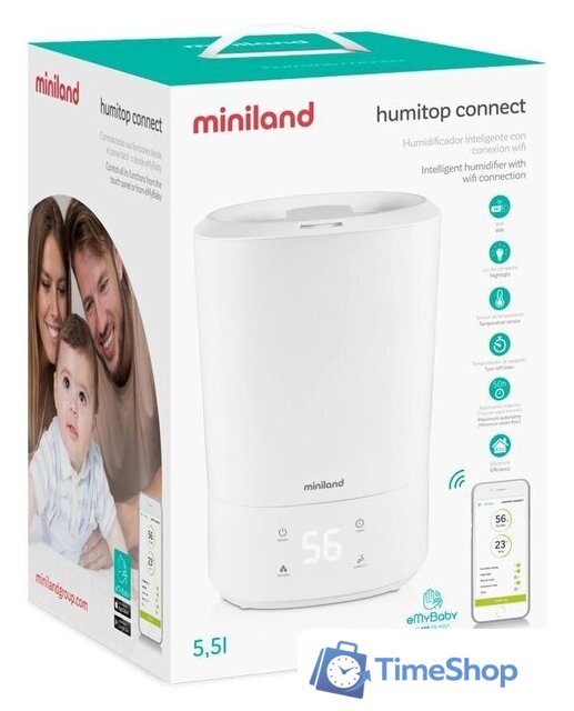 Увлажнитель воздуха Miniland Humitop Connect - Изображение №7 — Интернет-магазин Time-Shop