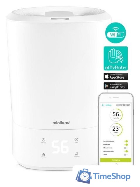 Увлажнитель воздуха Miniland Humitop Connect - Изображение №4 — Интернет-магазин Time-Shop