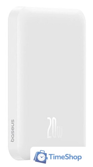 Внешний аккумулятор Baseus Magnetic Mini Wireless Fast Charge Power Bank 20W 5000mAh (белый) - Изображение №1 — Интернет-магазин Time-Shop