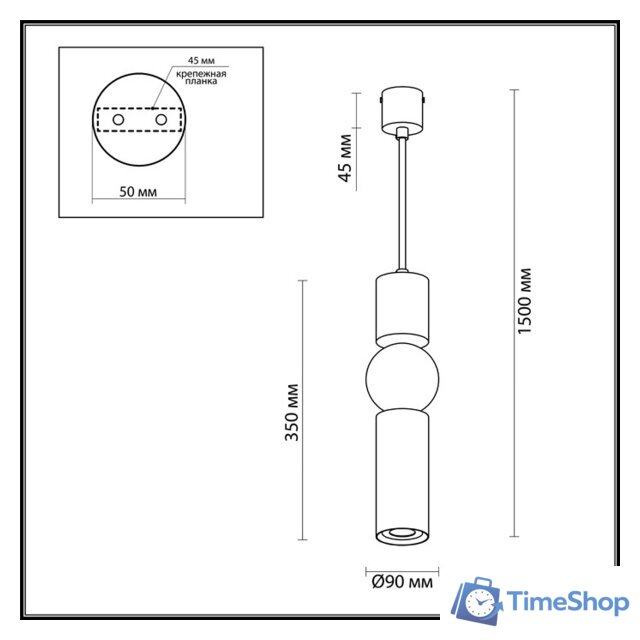 Подвесная люстра Odeon Light Sakra 4070/5L - Изображение №2 — Интернет-магазин Time-Shop