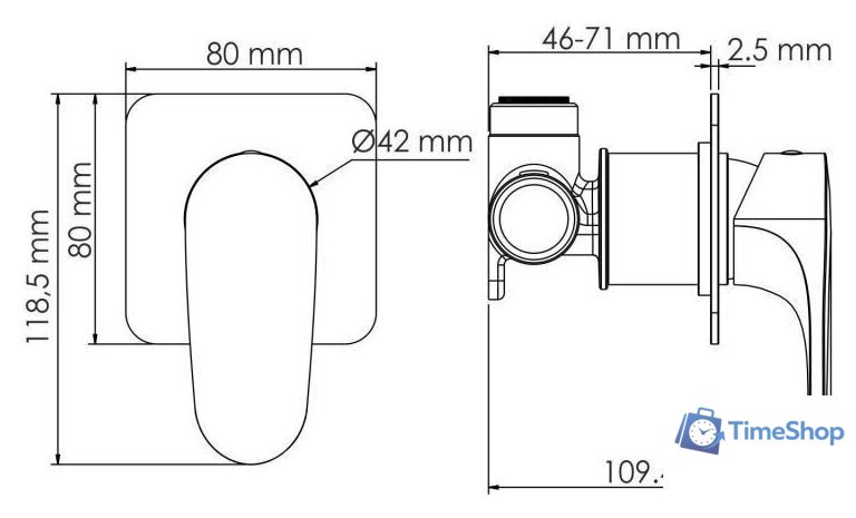 Смеситель Wasserkraft Neckar 2151 - Изображение №2 — Интернет-магазин Time-Shop