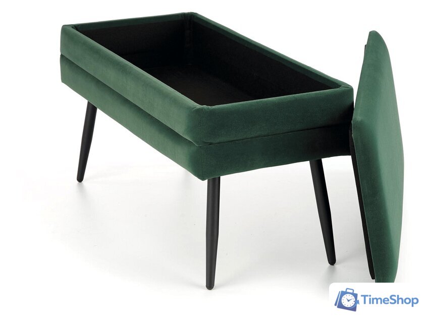 Пуфик Halmar Velva (темно-зеленый/черный) - Изображение №6 — Интернет-магазин Time-Shop