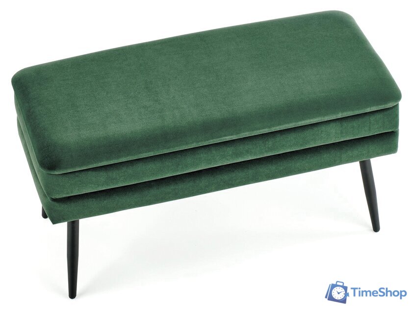 Пуфик Halmar Velva (темно-зеленый/черный) - Изображение №5 — Интернет-магазин Time-Shop