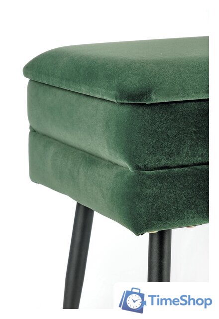 Пуфик Halmar Velva (темно-зеленый/черный) - Изображение №3 — Интернет-магазин Time-Shop