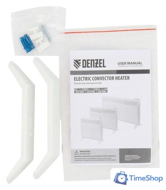 Конвектор Denzel XCE-1500 - Изображение №10 — Интернет-магазин Time-Shop