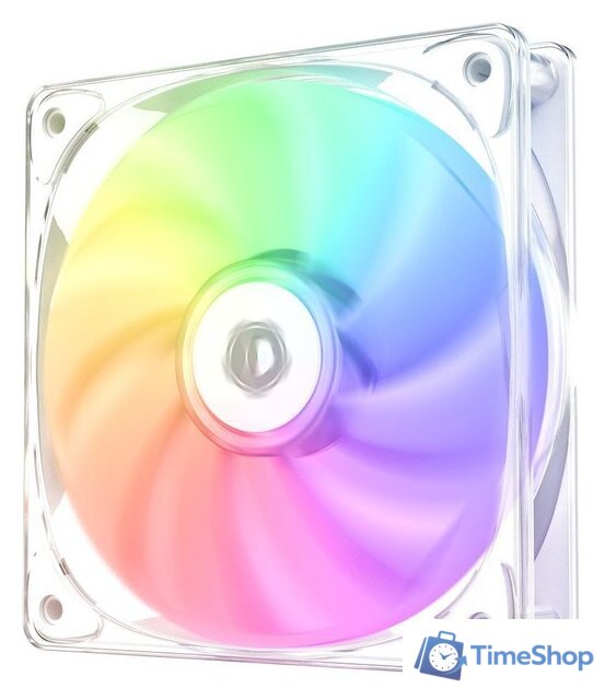 Вентилятор для корпуса ID-Cooling Crystal 120 White ARGB - Изображение №1 — Интернет-магазин Time-Shop