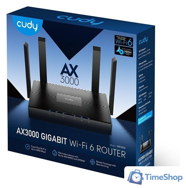 Wi-Fi роутер Cudy WR3000 2.0 - Изображение №5 — Интернет-магазин Time-Shop
