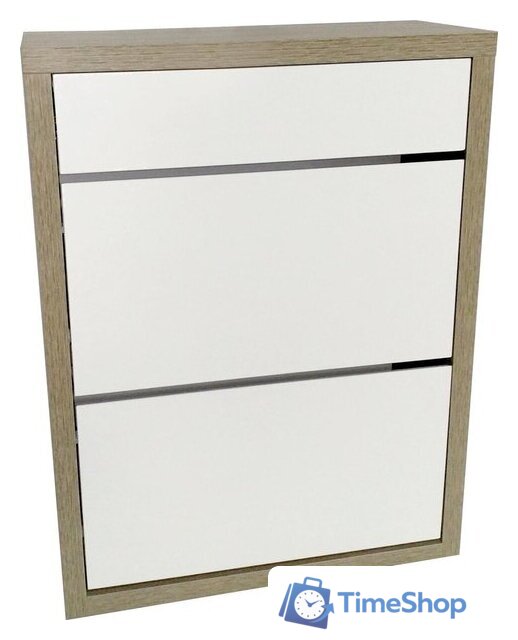 Тумба для обуви Анрат Элана 2.70ш белый+дуб сонома - Изображение №1 — Интернет-магазин Time-Shop