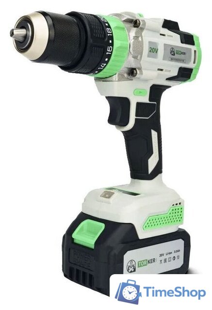 Дрель-шуруповерт Torker MA20-6 (с 2-мя АКБ, кейс, оснастка) - Изображение №1 — Интернет-магазин Time-Shop
