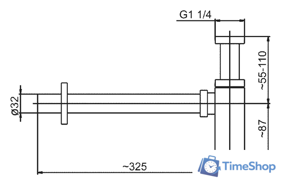 Сифон Armatura 600-002-00 - Изображение №2 — Интернет-магазин Time-Shop