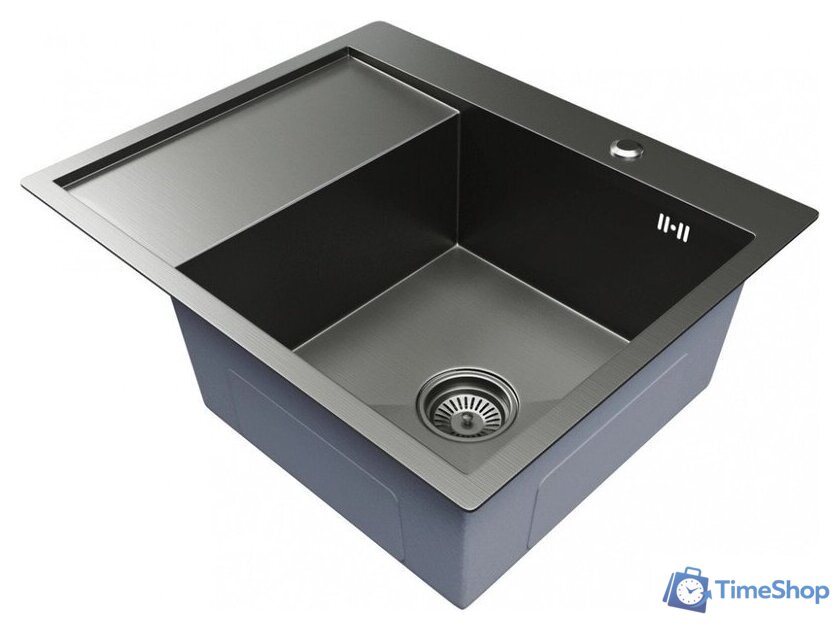 Кухонная мойка Mixline Pro 552929 (черный графит, с сифоном) - Изображение №2 — Интернет-магазин Time-Shop