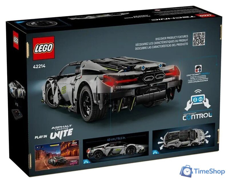 Конструктор LEGO Technic 42214 Суперкар Lamborghini Revuelto - Изображение №10 — Интернет-магазин Time-Shop