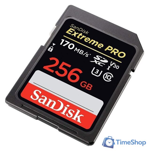 Карта памяти SanDisk Extreme PRO SDXC SDSDXXY-256G-GN4IN 256GB - Изображение №3 — Интернет-магазин Time-Shop