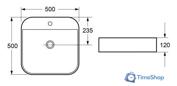 Умывальник Cezares CZR-LFT-50-LVB - Изображение №2 — Интернет-магазин Time-Shop