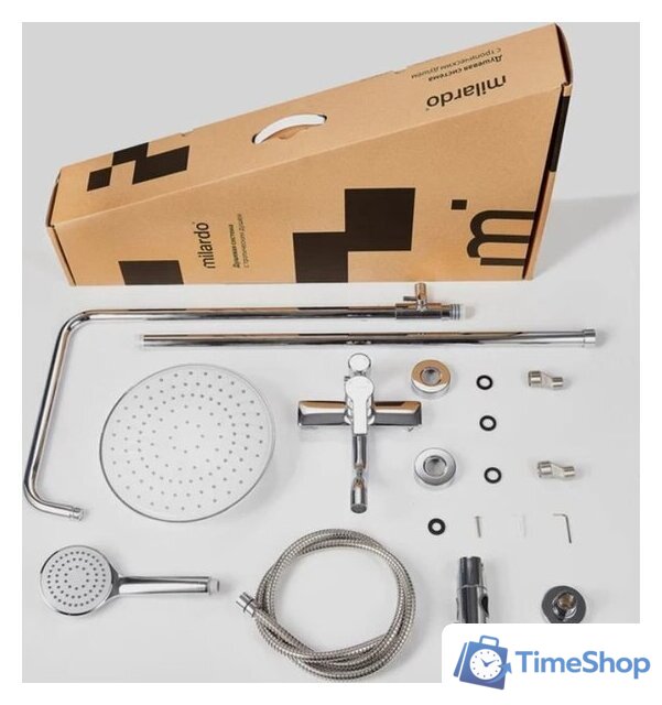 Душевая система  Milardo Stripe STRSB1FM06 - Изображение №3 — Интернет-магазин Time-Shop