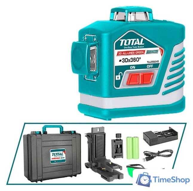 Лазерный нивелир Total TLL255245 (с АКБ) - Изображение №1 — Интернет-магазин Time-Shop