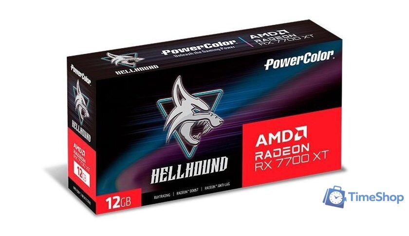 Видеокарта PowerColor Hellhound Radeon RX 7700 XT 12GB GDDR6 RX 7700 XT 12G-L/OC - Изображение №9 — Интернет-магазин Time-Shop