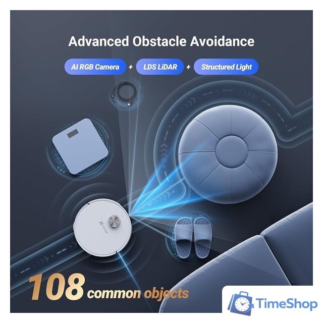 Робот-пылесос Ezviz RS20 Max (белый) - Изображение №6 — Интернет-магазин Time-Shop