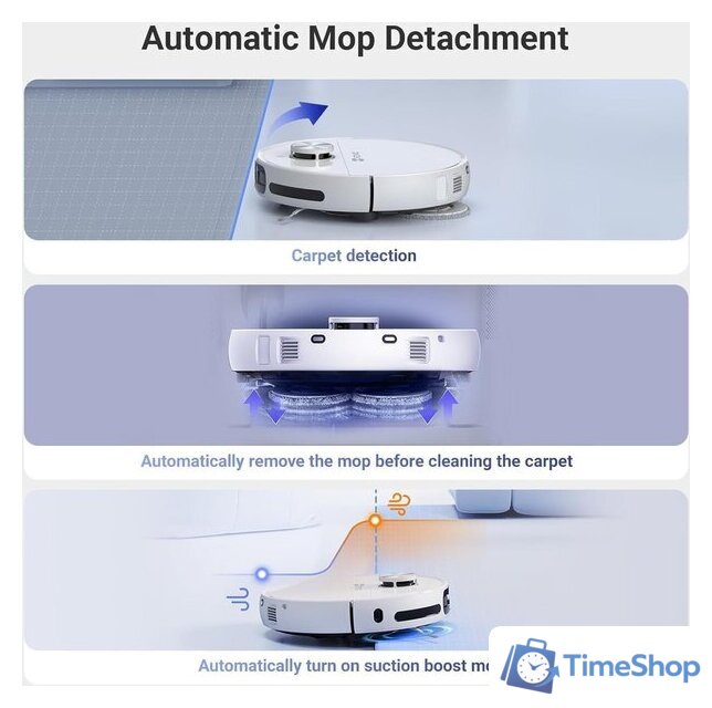 Робот-пылесос Ezviz RS20 Max (белый) - Изображение №5 — Интернет-магазин Time-Shop