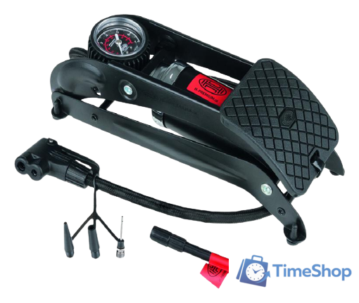 Насос ножной велосипедный Heyner PedalPower PRO (черный) - Изображение №1 — Интернет-магазин Time-Shop