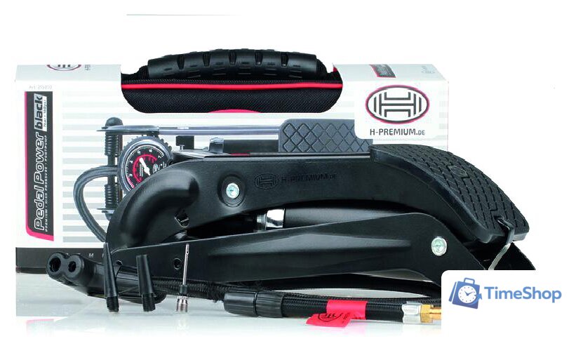 Насос ножной велосипедный Heyner PedalPower PRO (черный) - Изображение №5 — Интернет-магазин Time-Shop