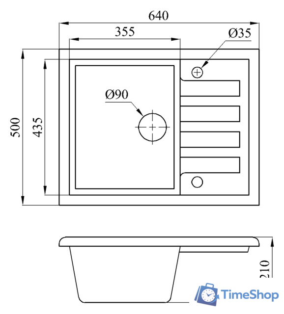 Кухонная мойка БелЭворс Vega (блэк) - Изображение №2 — Интернет-магазин Time-Shop