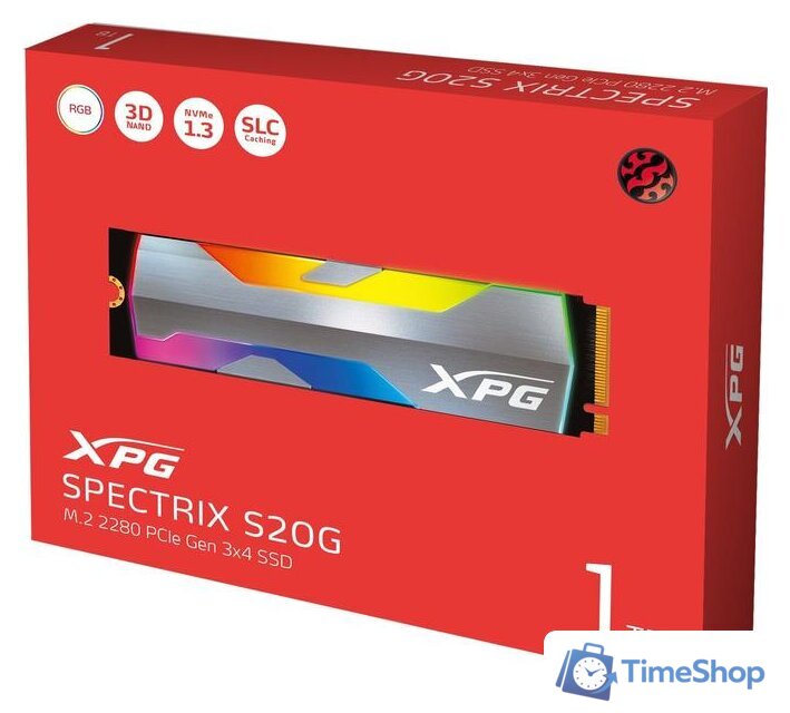 SSD ADATA XPG Spectrix S20G 1TB ASPECTRIXS20G-1T-C - Изображение №4 — Интернет-магазин Time-Shop