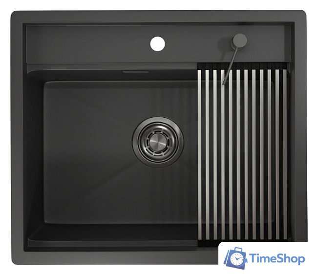 Кухонная мойка Granula KS-6045U (черный матовый) - Изображение №1 — Интернет-магазин Time-Shop