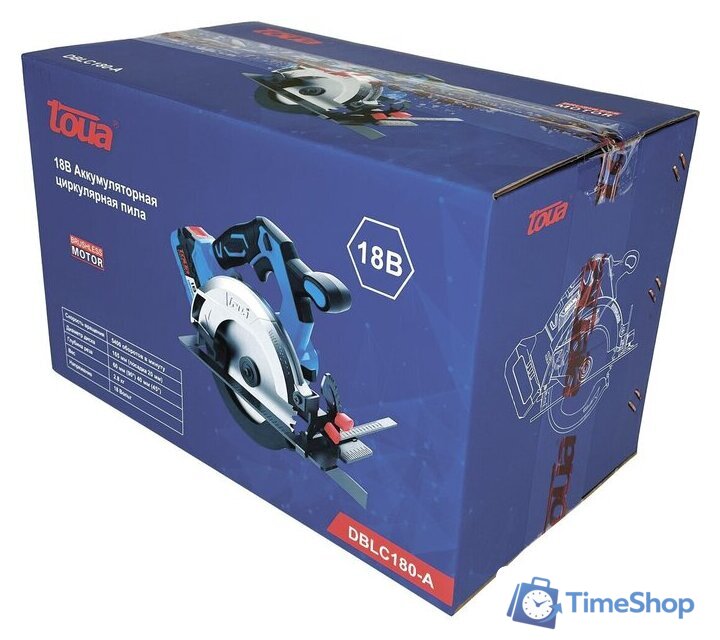 Дисковая (циркулярная) пила Toua DBLC180-A (с 1-м АКБ) - Изображение №3 — Интернет-магазин Time-Shop