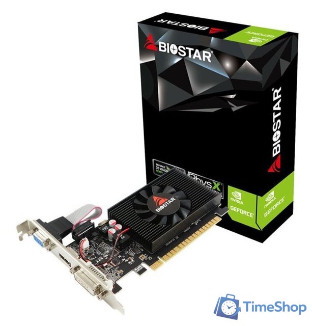 Видеокарта BIOSTAR GeForce GT 710 2GB DDR3 VN7103THX6 - Изображение №1 — Интернет-магазин Time-Shop