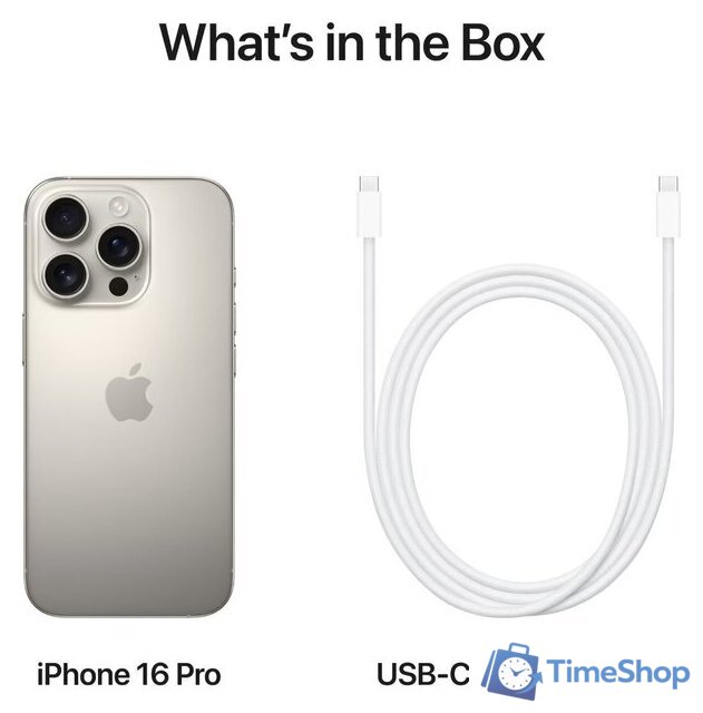 Телефон Apple iPhone 16 Pro Dual SIM 128GB (природный титан) - Изображение №7 — Интернет-магазин Time-Shop