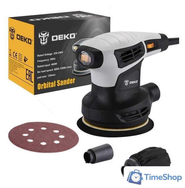 Эксцентриковая шлифмашина Deko DKG400-125 - Изображение №2 — Интернет-магазин Time-Shop