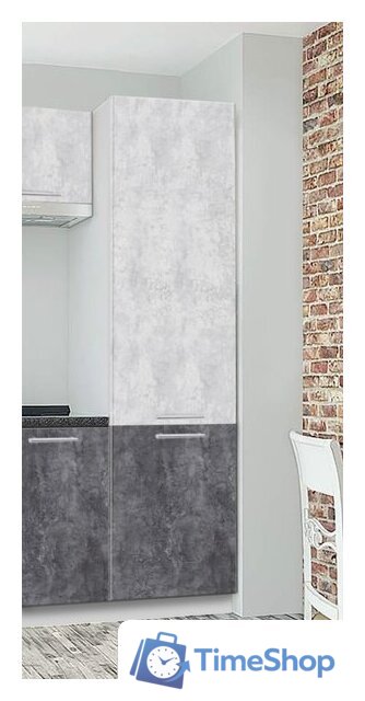 Шкаф-пенал Артём-Мебель 500мм СН-114.74/1 (ДСП бетон спаркс лайт/бетон спаркс) - Изображение №2 — Интернет-магазин Time-Shop