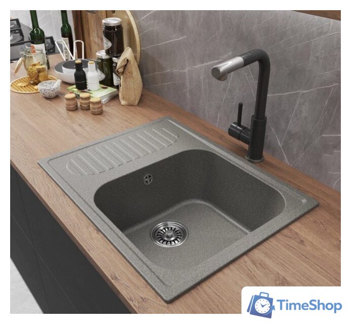 Кухонная мойка Mixline ML-GM18 551971 (темно-серый) - Изображение №4 — Интернет-магазин Time-Shop